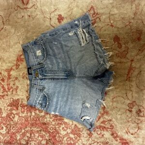 BDG Ripped Light Blue Jean Shorts